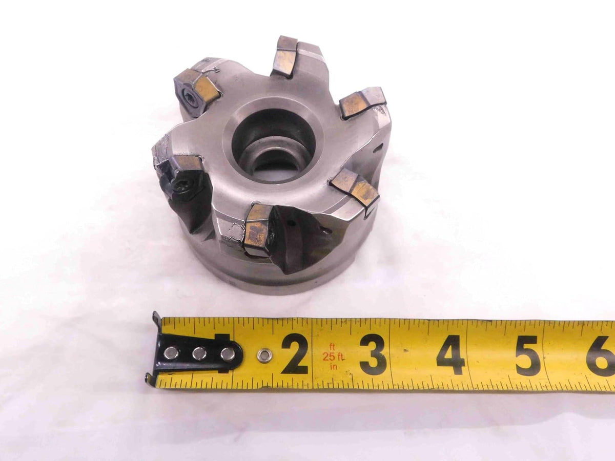 ISCAR 3" O.D. COOLANT Thru FACE Mill 1 1/4 Pilot 1/2 Key Holds 6 Inserts 3.0 - NS3396BL5