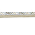 12 Yard 3/8" Nylon Twisted Lip Cord Trim,Mix Beige