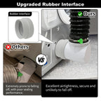 4Inch Dryer Vent Hose 10FT, Rubber Interface, Dryer Vent Connector Kit