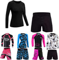ROAR No Gi Full Set Ladies Sports Bra BJJ Leggings MMA Shorts & Grappling Rash Guard Female Fight Wear (Only For Ladies)