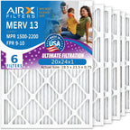 20x24x1 Furnace & AC Filter MERV 13 Health 6-Pack