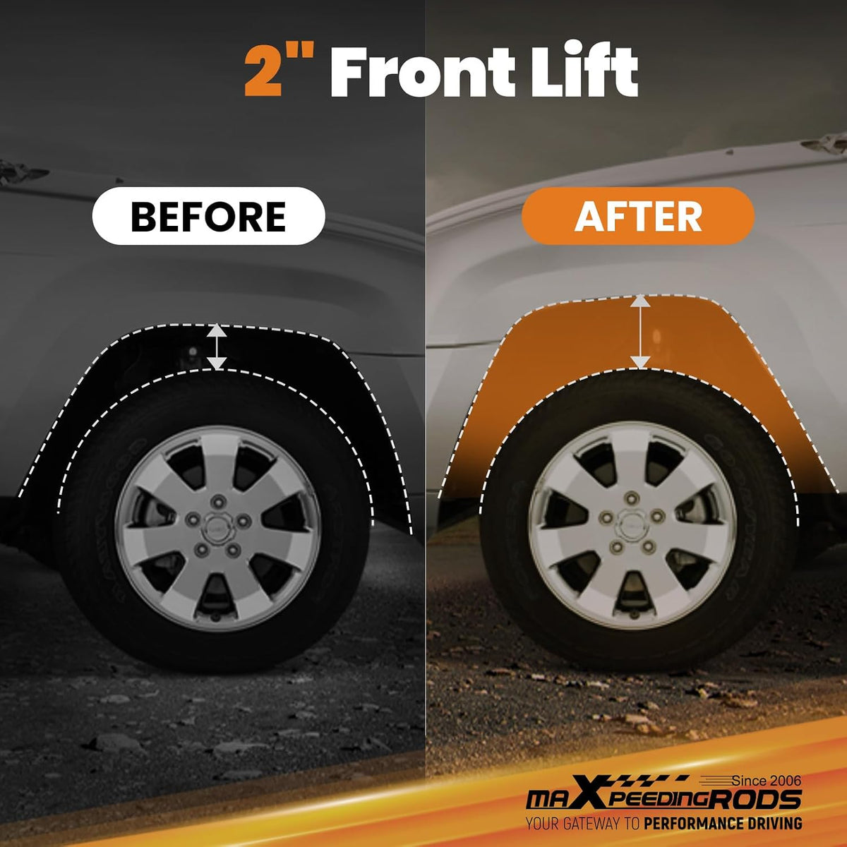 maXpeedingrods 2" Front Leveling Kit for Jeep Grand Cherokee WK2 2011-2022