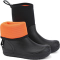 Kid's Rain Boots Waterproof Rubber Mud Boot Boys Girls Insulated Durable Neoprene Outdoor Boots All Seasons