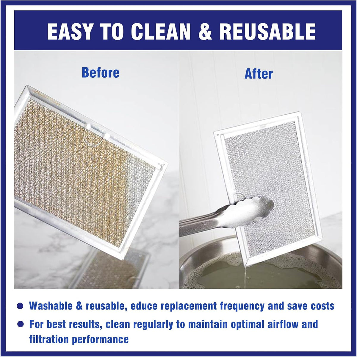 Microwave Grease Filter for GE JVM3160RF1SS, JVM3160DF8BB, JVM3160RF8SS
