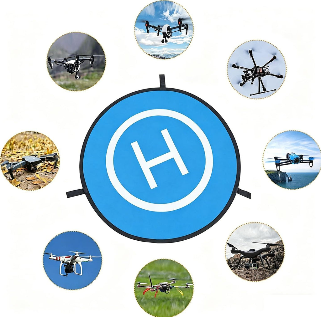 Drone Landing Pad, 22"/55cm Waterproof Portable Foldable Helipad Helicopter Landig Mat for DJI Mavic Pro Phantom