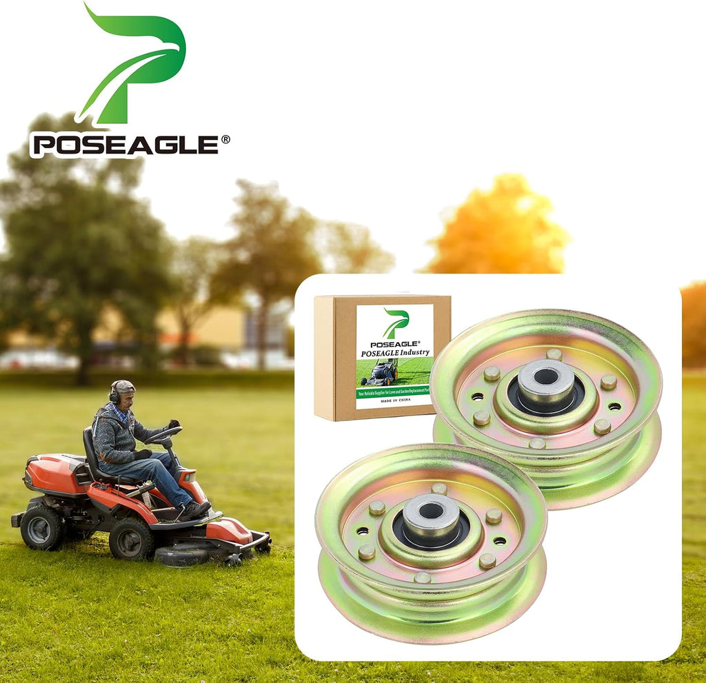 2 Pack 131494 Idler Pulley Craftsman for Craftsman 42" LT1000 Deck