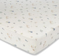 100% Cotton Under The Sea Fitted Crib Sheet with Jellyfish Design, Neutral Crib Sheets, Fitted Toddler Sheet, 28" x
