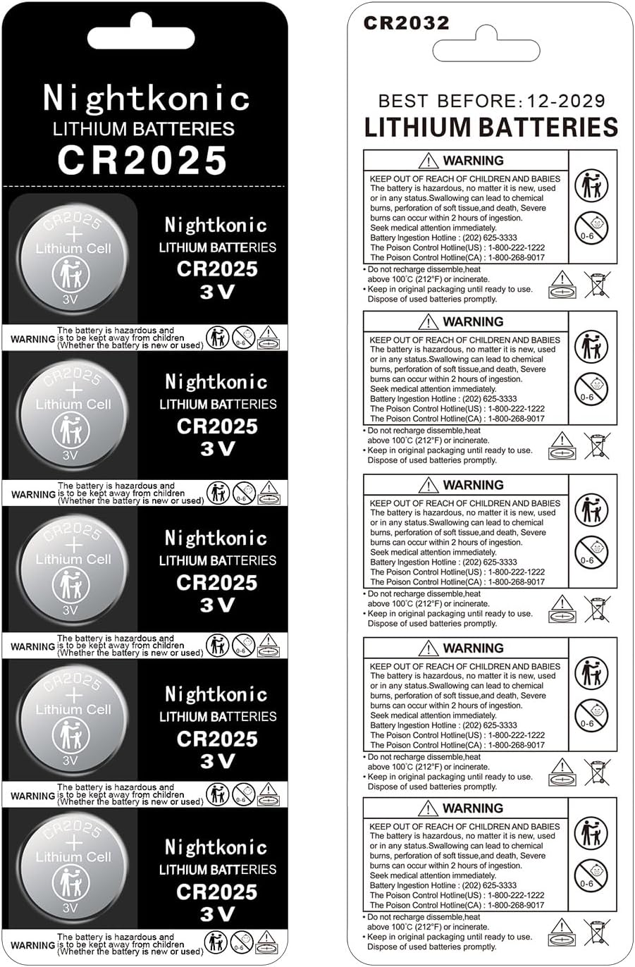 40 pcs Pack CR2025 3v Lithium Button Cell Coin 2025 Battery | Long-Lasting CR2025 batteries