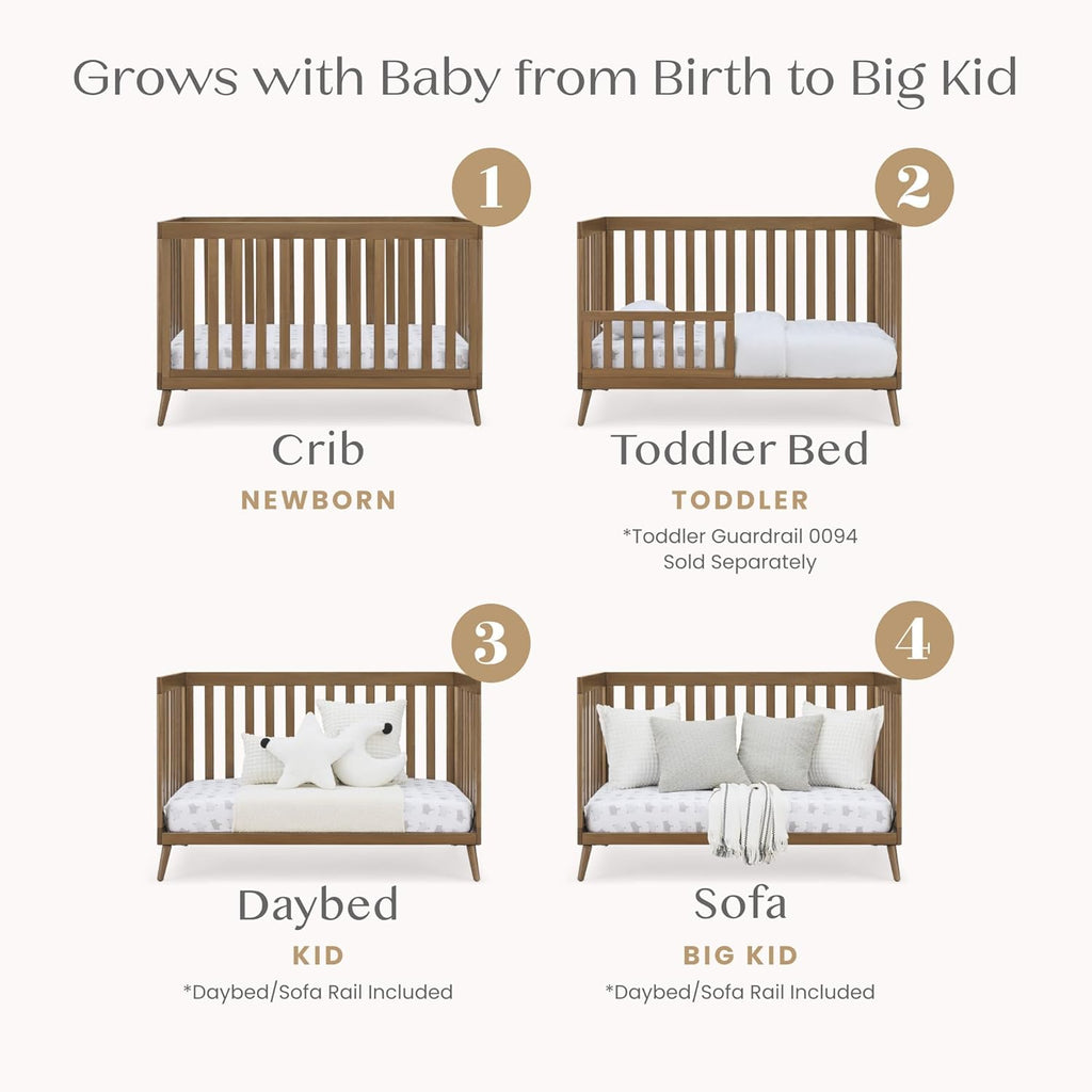 Essex 4-in-1 Convertible Crib - Greenguard Gold Certified, Chestnut