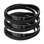 uxcell 3pcs 510J6 PJ V-Ribbed Belt 6 Ribs 51" L x 0.55" W x 0.14" H, EPDM