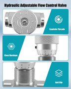 STB-G3/8 3/8In Hydraulic Flow Control Valve Adjustable Bidirectional
