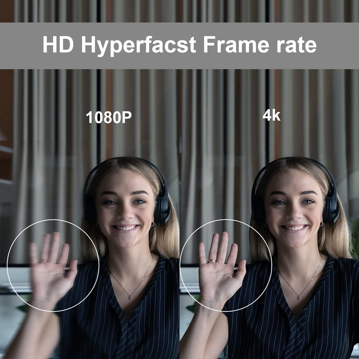 4K Webcam Conference Call Room Web Camera with Dual Microphones &Speaker, | All-in-One USB Video Camera, 116° Wide