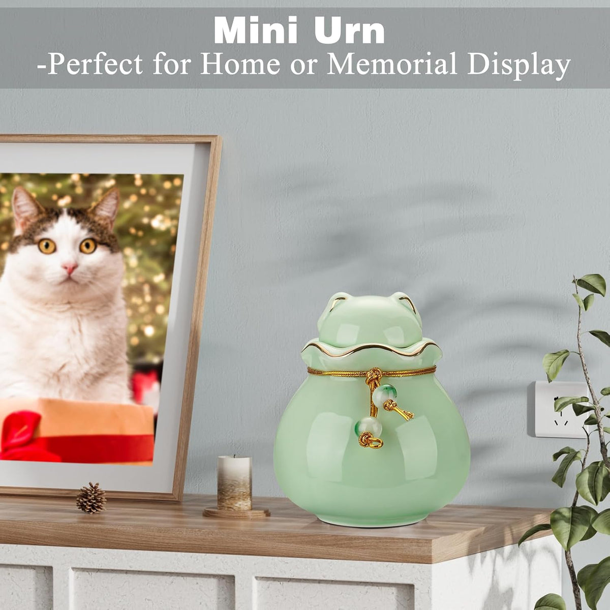 Pet Urn for Dog 3.54" Cat Urn for Ashes Pet Lid Pet Ashes Keepsake