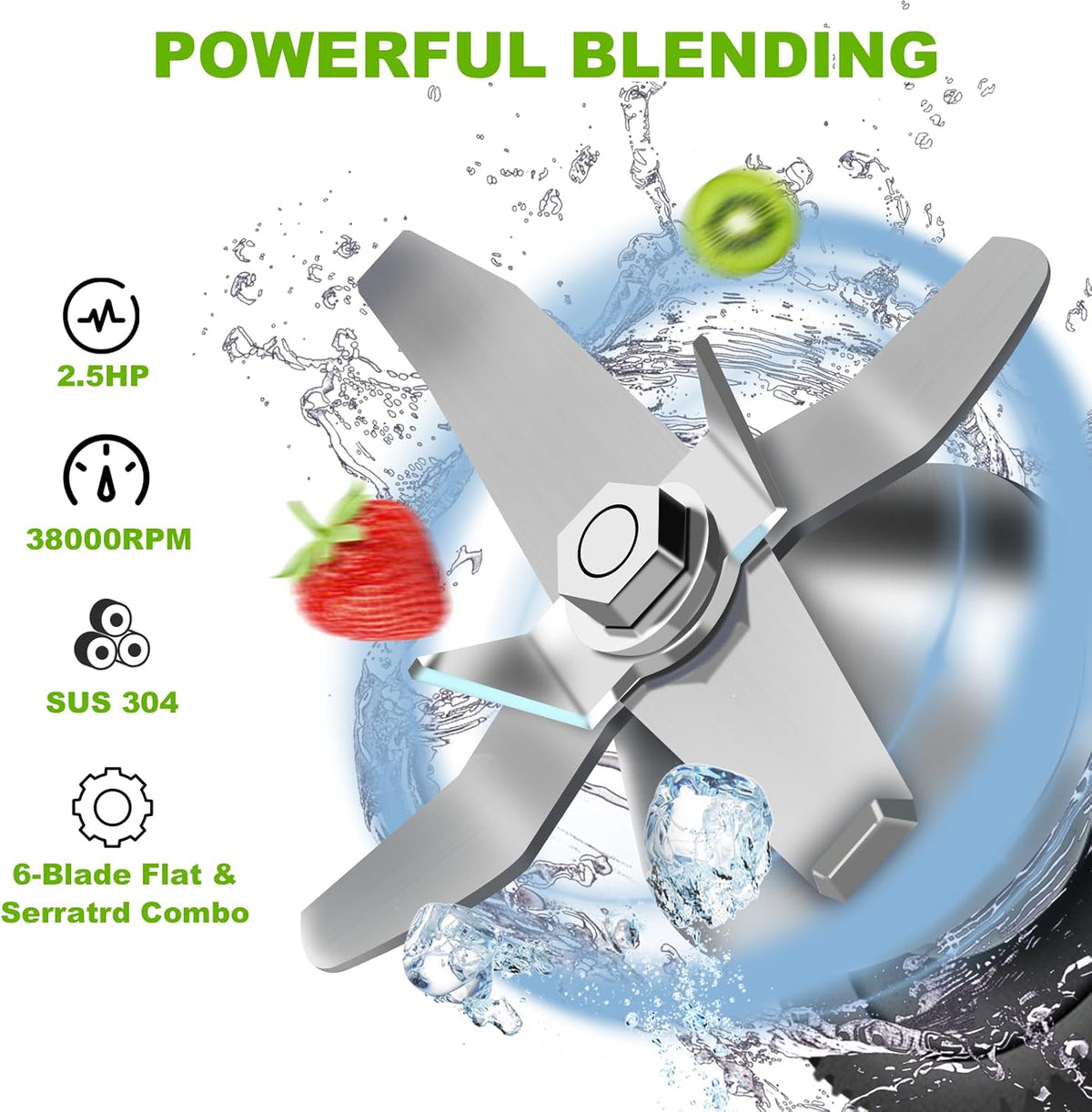 Professional Commercial Blender with Quiet Shield Enclosure 2200W