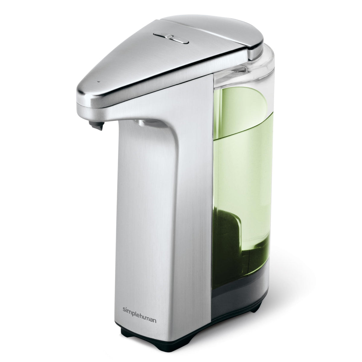 8 oz. Touch-Free Sensor Liquid Soap Pump Dispenser with Soap Sample, Brushed Nickel