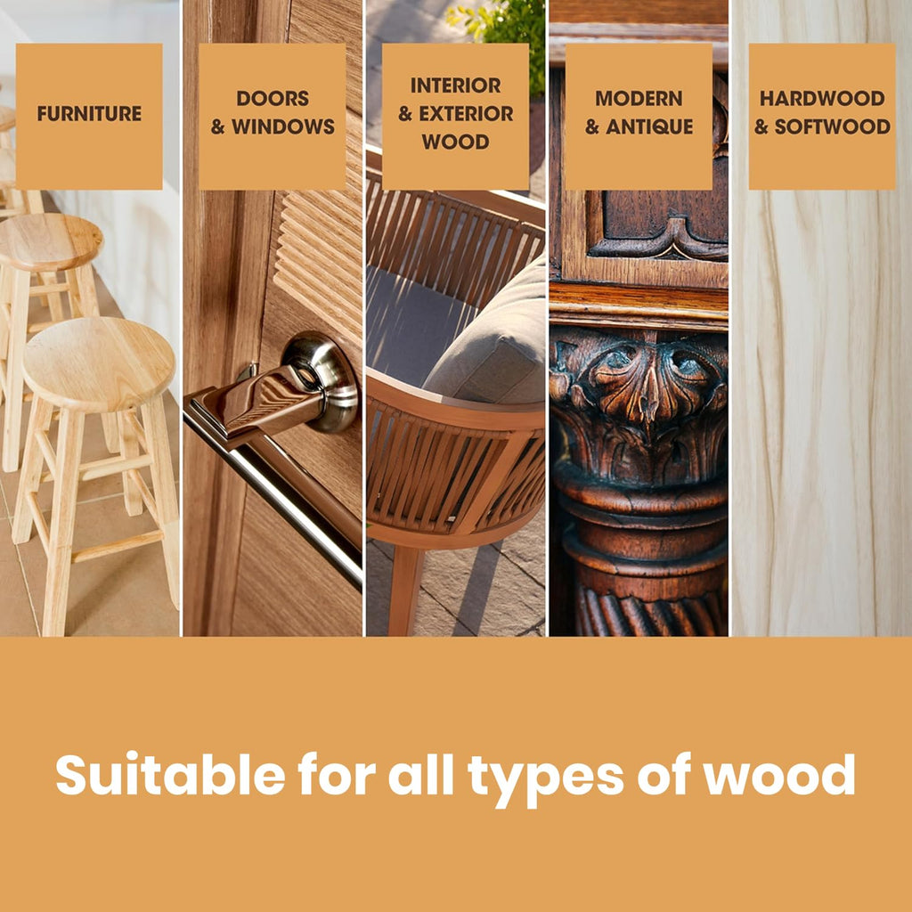 Wood Stain, Water-Based & Fast Drying, Grey
