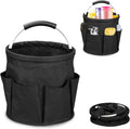 17L Foldable Storage Basket Cleaning Caddy with Handle Portable Multi Cleaning Bucket Bag for Home, Garden, Outdoor