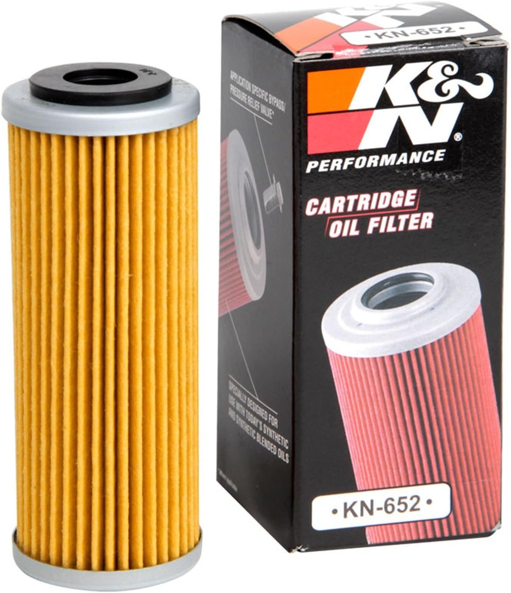 K&N Motorcycle Oil Filter: High Performance, Premium, KN-652