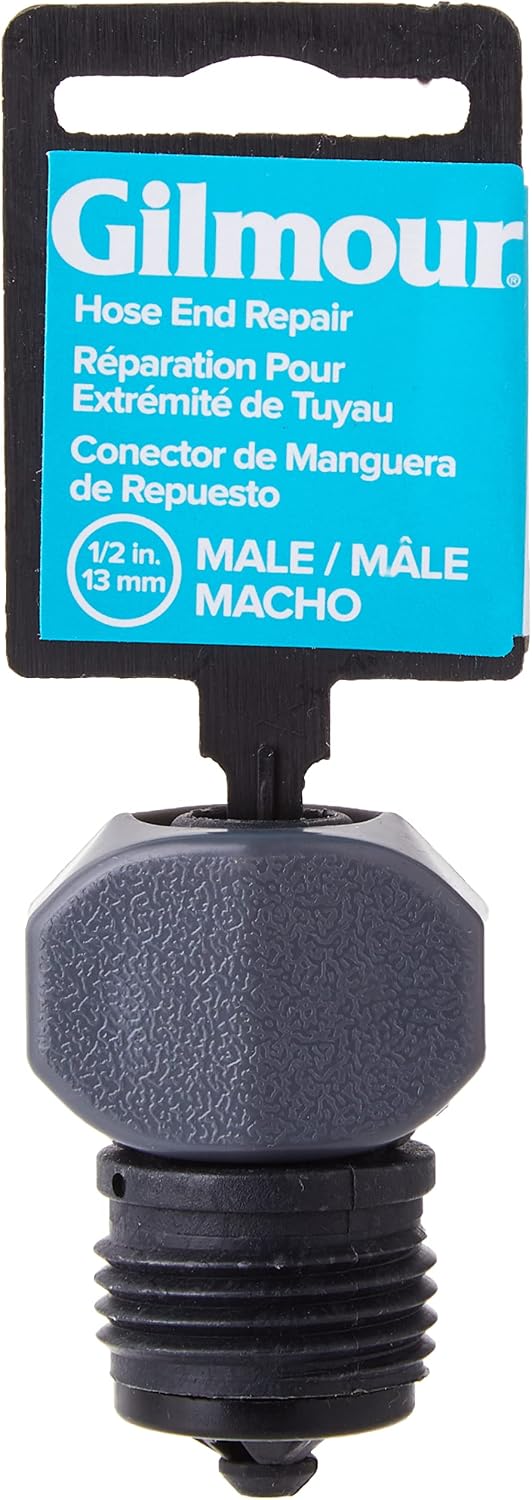 Gilmour 805054-1002 Small Garden Hose Coupling, 1/2 In, Male