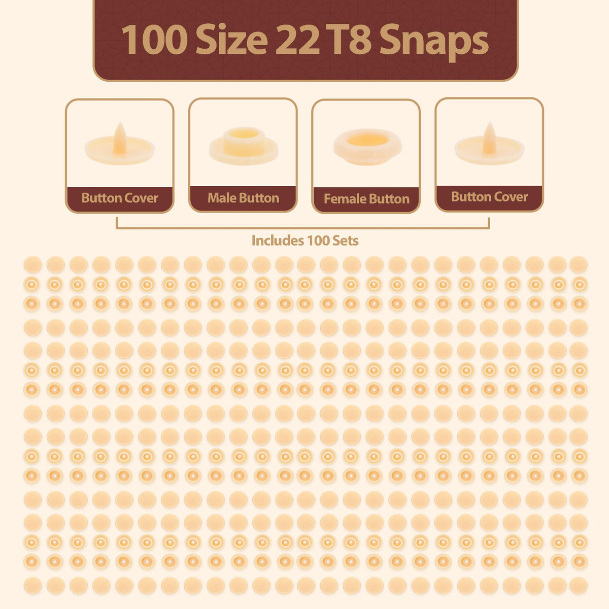 Plastic Snaps for Clothing - No-Sew Buttons