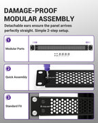 1U Blank Panel, 19" Ventilated Rack Blank, 2-Pack