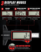 GODESON Digital Tire Tread Depth Gauge, 2.5" Large LCD Display, 0–1" Range