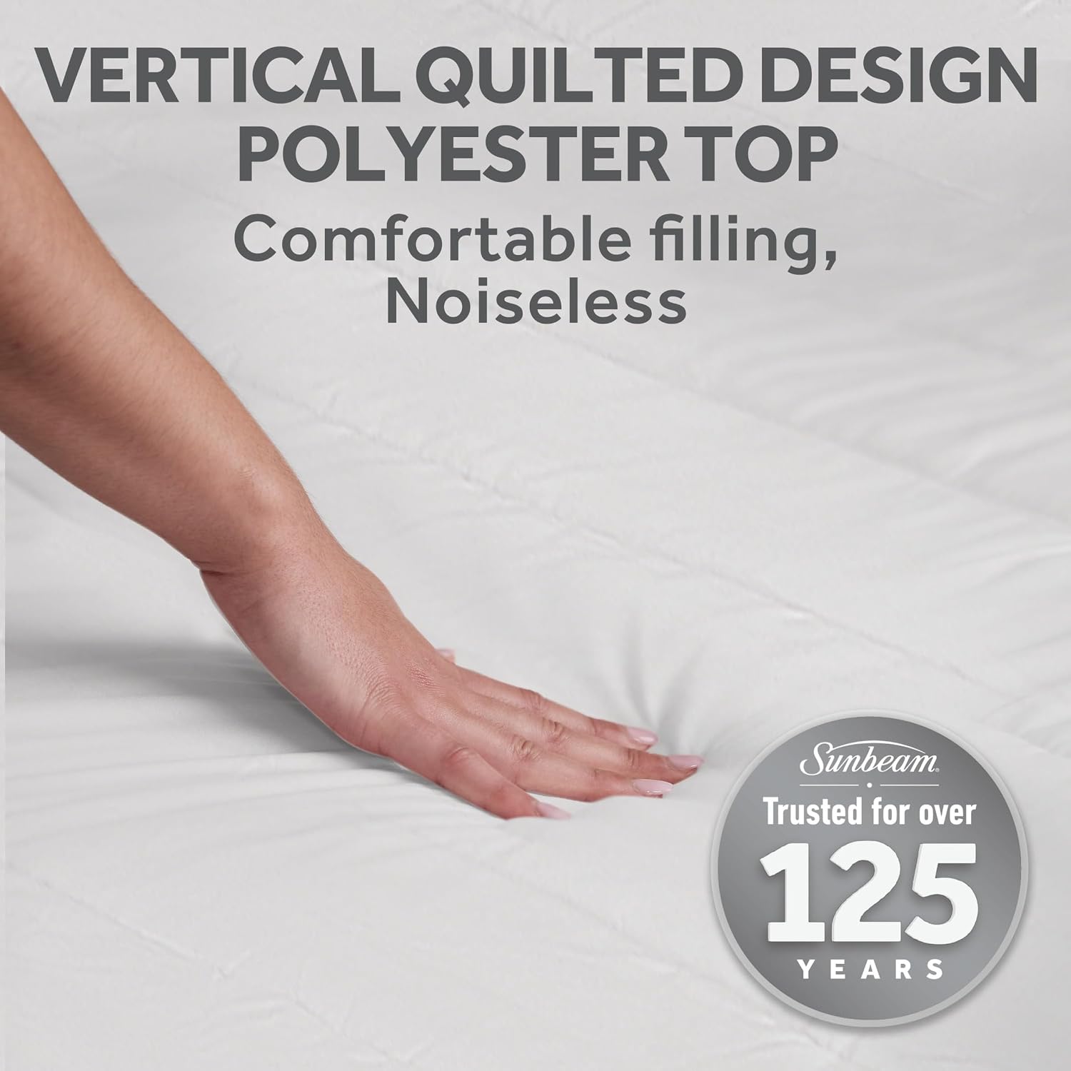 Polyester Wi-Fi Connected Mattress Pad, Electric Blanket, 10 Heat Settings, Full Size