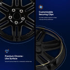 Modern & Stylish 4 Pack 14 inch Hubcap Wheel Cover premium ABS