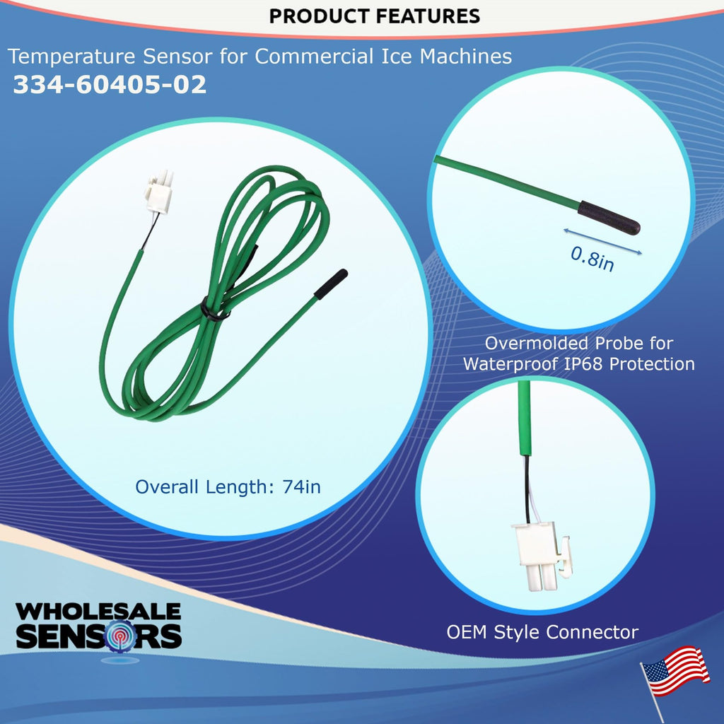 Replacement for Traulsen 334-60405-02 Cabinet Temperature Sensor