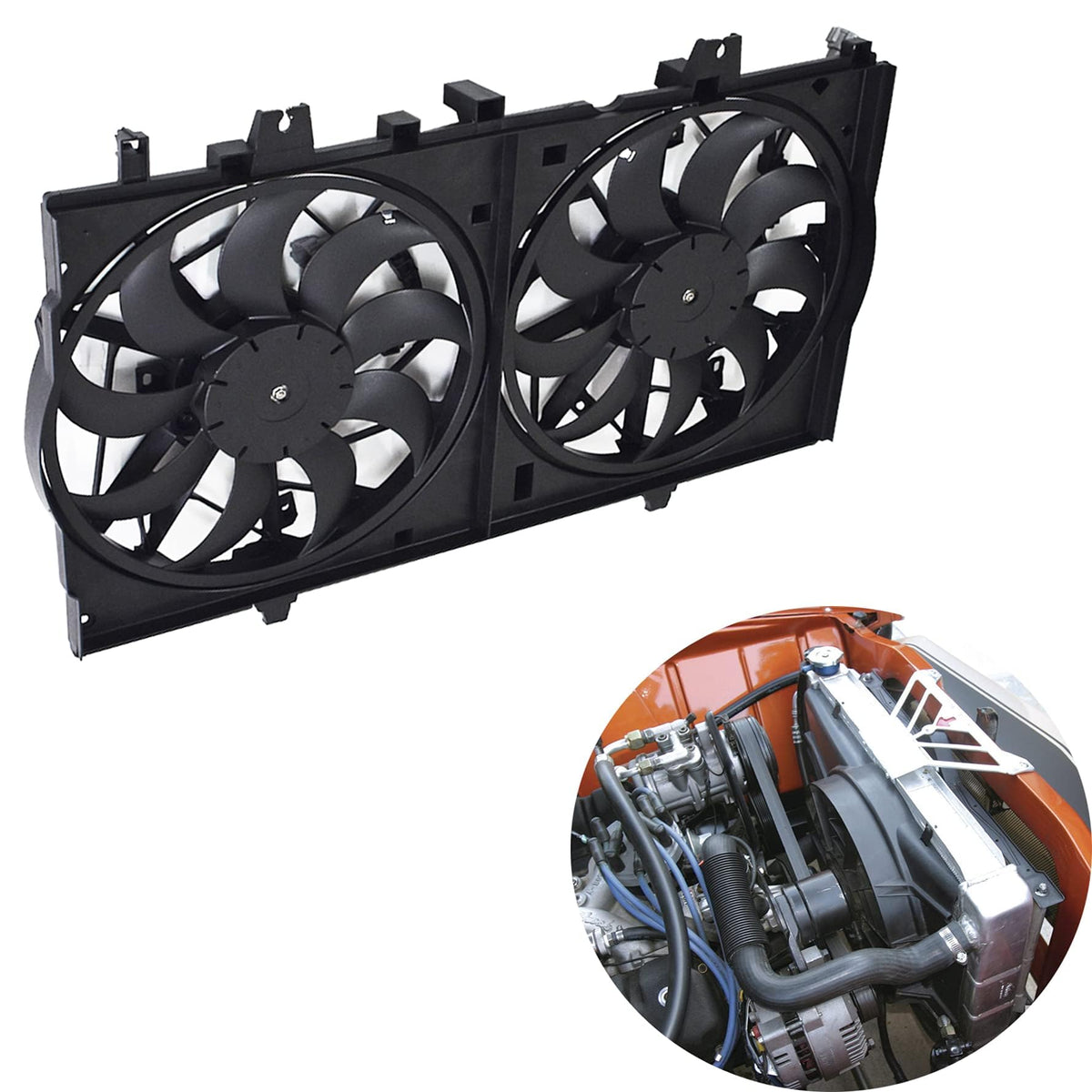 munirater Radiator Cooling Fan Replacement for Rogue 2014-2018
