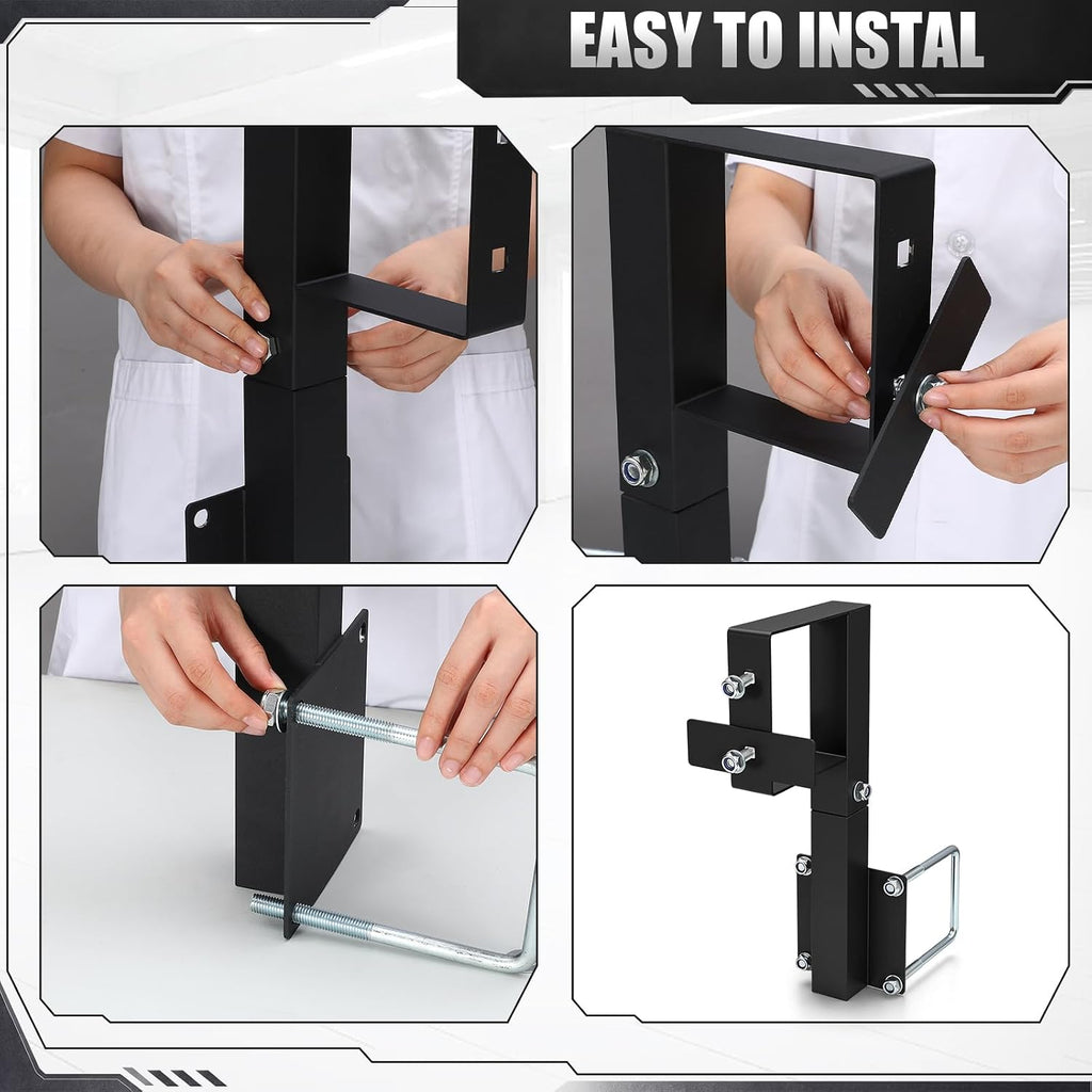 Spare Tire Carrier for 4 Inch Square Bumper Heavy Duty Tire Mount