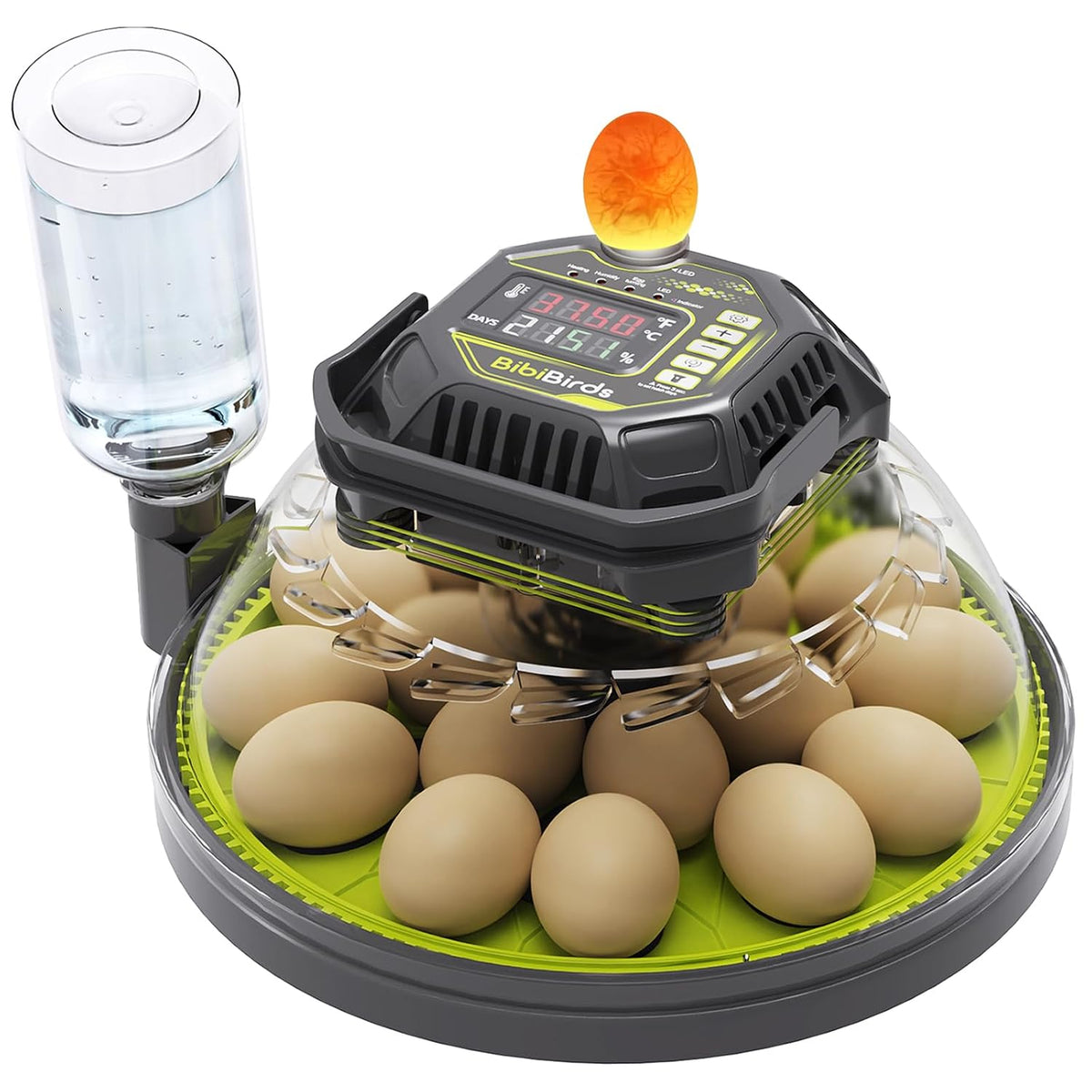 Egg Incubator with Auto Egg Turner and Lock 3Days Before Hatch,Temperature and Humidity Automatic Control with Day