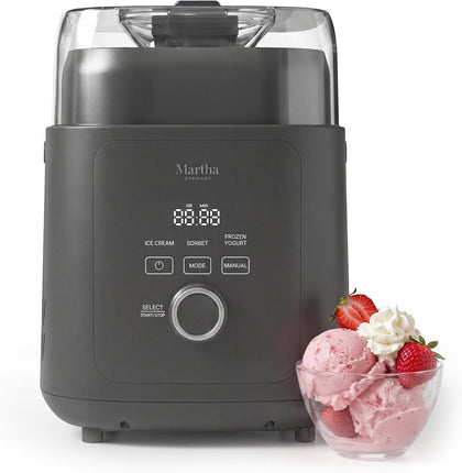 Ice Cream Maker Machine, 1QT Fully Automatic, 3 Modes, Black