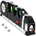 Laser Level Line Tool, Multipurpose Laser Level Kit Standard Cross Line Laser leveler Beam Tool with Metric Rulers