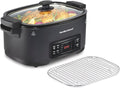 9-in-1 6 Quart Programmable Slow Cooker | Sear, Brown, Rice, Steam, Sauté, Roast, Delay Start & Keep Warm Functions |