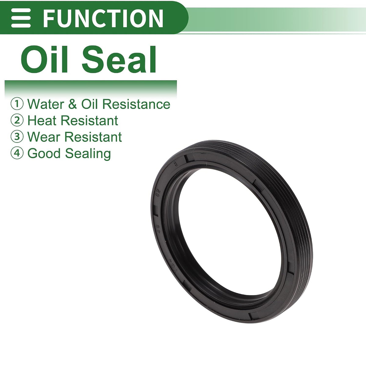 Universal Oil Seal TG4 Lip Seal Ring 48x62x8mm Black 5 Pcs
