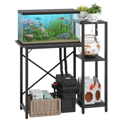 5-10 Gallon Fish Tank Stand, 3-Tier Aquarium Stand with Storage