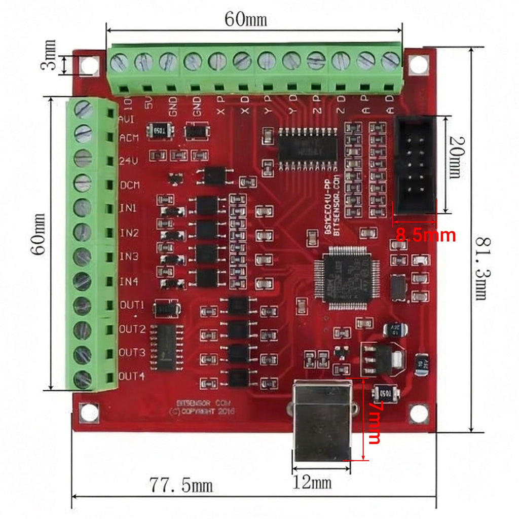 USB Controller CNC Controller Board Stepper Motor Control Board 100Khz for Stepper Motor for CNC Engraving Servo Motor