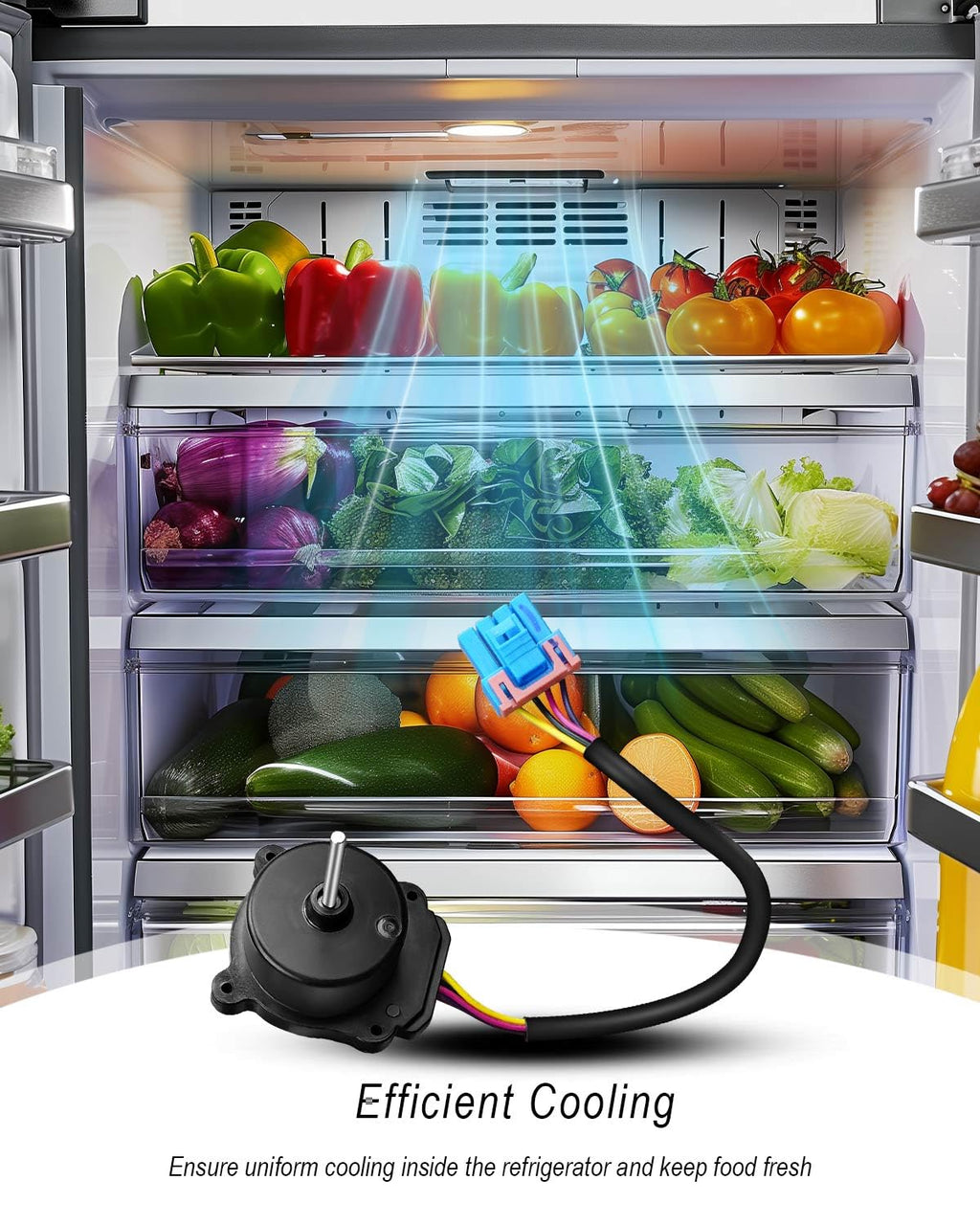 Refrigerator Condenser Fan Motor Assembly Fit for LG Refrigerator