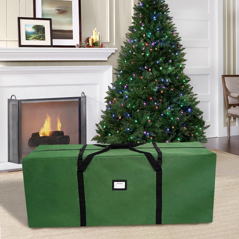 Christmas Tree Storage Bag 7.5 ft, Heavy Duty 600D Oxford Tree Storage Box | Extra Large Christmas Tree Tote, Fits