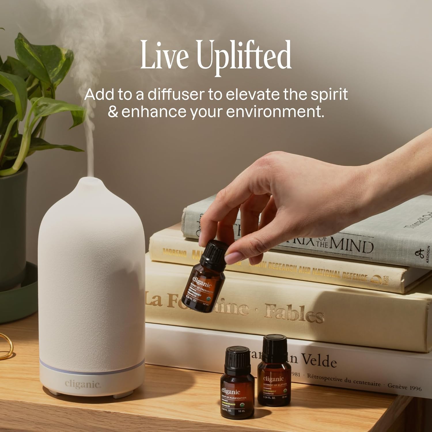 Organic Peppermint Essential Oil, 100% Pure Natural Undiluted, for Aromatherapy | Non-GMO Verified
