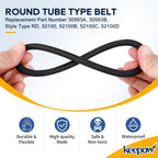 KEEPOW Vacuum Belt, 6 Pack Round Vacuum Belts Replacement Vacuum Parts