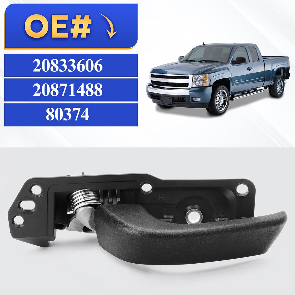 X4XZ 20833606 Left Driver Side Interior Door Handle Kit OE# 20871488, 80374