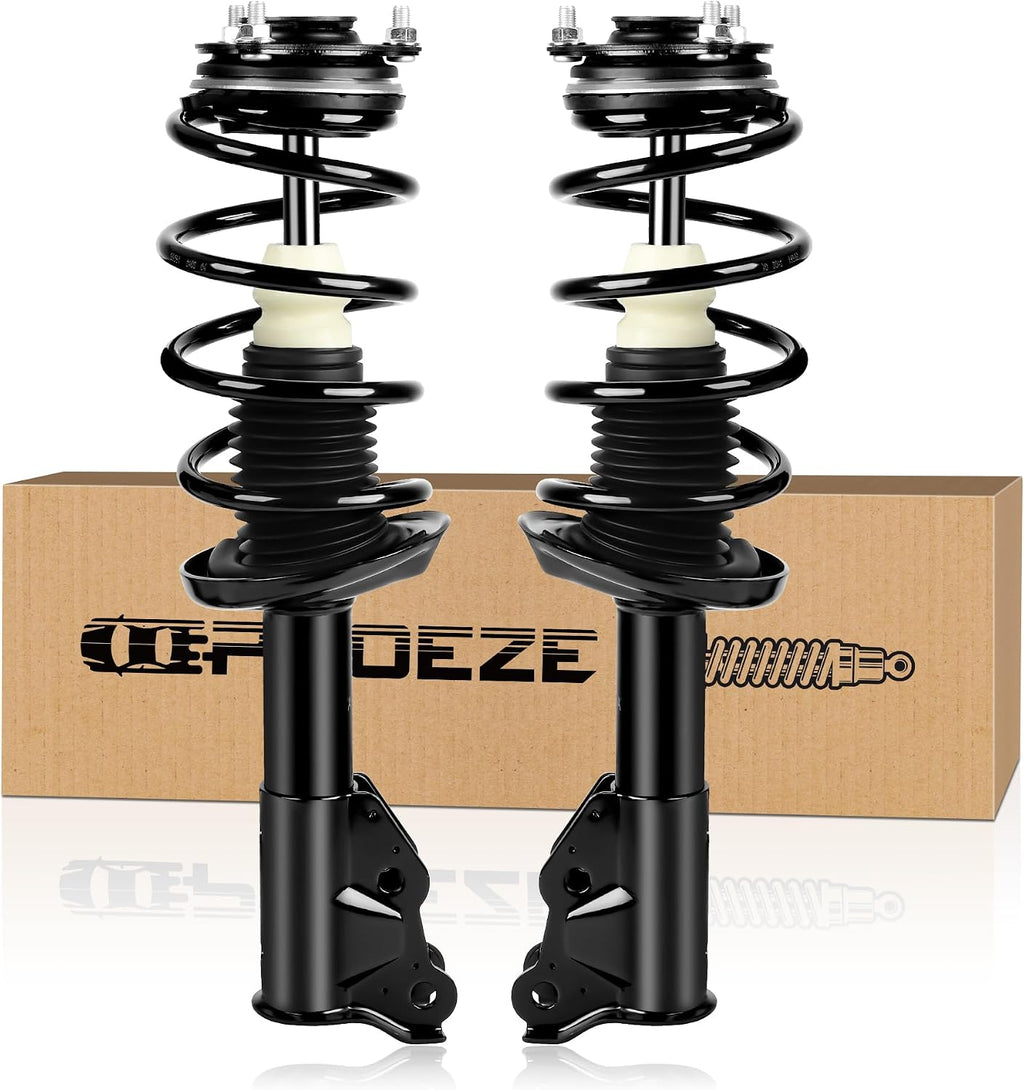 PROEZE Front Strut Assembly for 2006-2011 Civic, Shock Absorber Front with Coil Springs Replace 172286,172287, Driver and Passenger Side, 2PCS