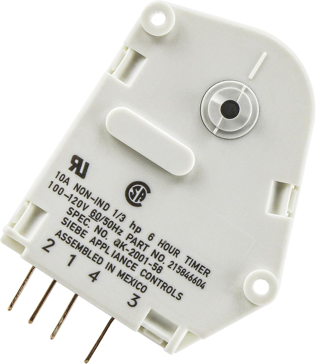 215846604 Refrigerator Defrost Timer Replacement Part (6 Hour 21 Minute Cycle) Fit for Frigidaire & Kenmore Replaces AP2592907 08003824 08011620 1748201 442754 EAP423802 PS423802 by Romalon