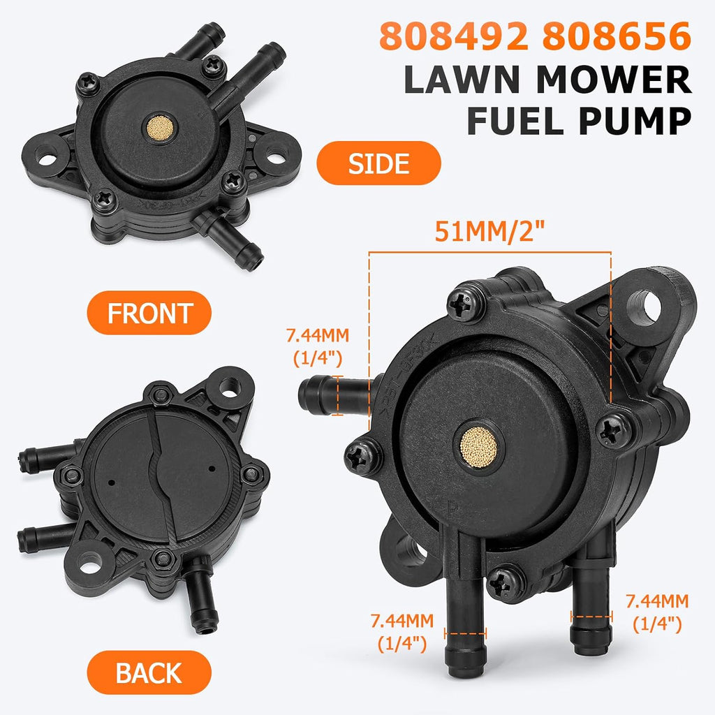 24 393 16-S Fuel Pump 24 050 13-S Fuel Filter for Kohler 7000 Series Engine KT715 KT725 KT735 KT745 725cc 4-Stroke Compatible with Cub Cadet XT1 XT2 L42 LT46 LT50 RZT 42" 46" 50" 54" Lawn Mower