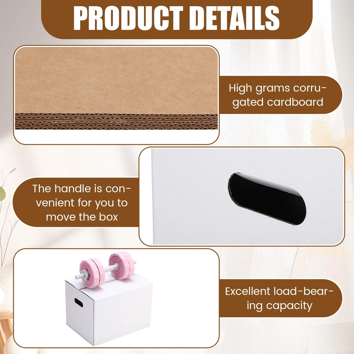 2 Sets Wine Glass Moving Boxes with Divider Kits