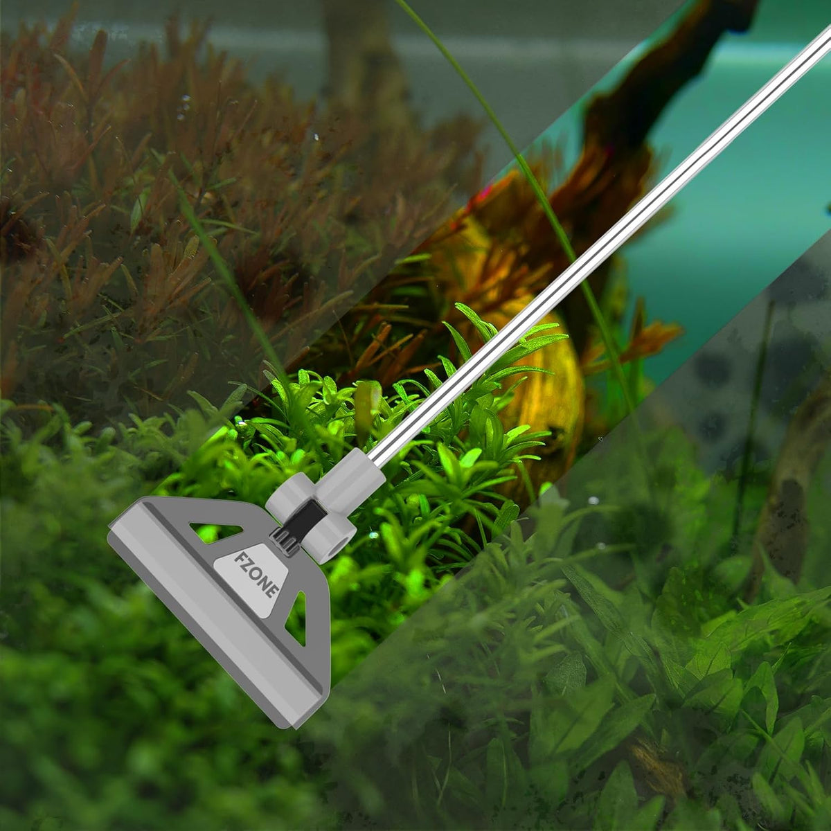 Algae Scraper, Adjustable 19-26 Inch Aquarium Cleaner with Blades