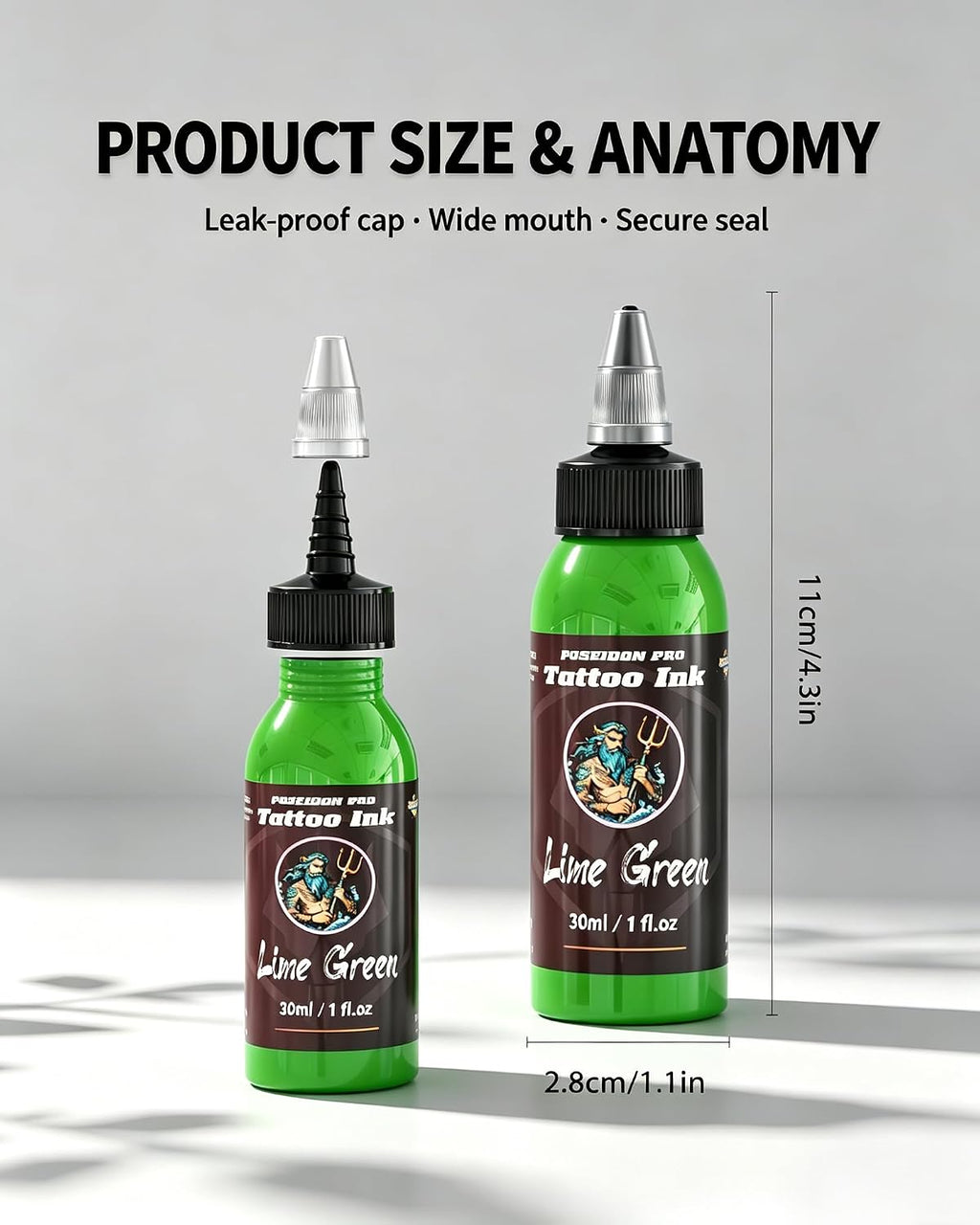Tattoo Ink Set 18 Colors, 1 Fl Oz Vegan Professional