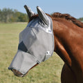 Crusader Fly Mask, Long Nose with Ears (Grey, Horse)